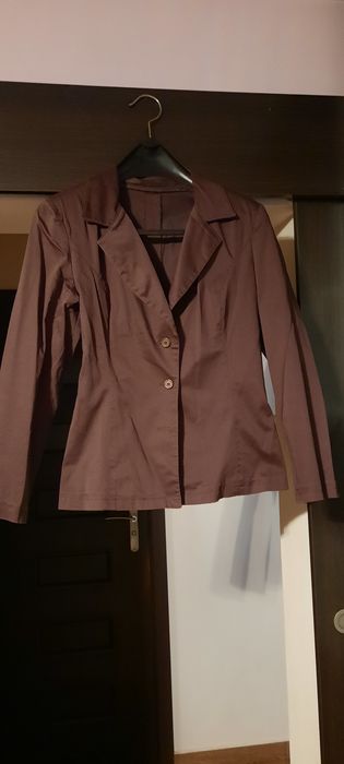 Marynarka brązowa taliowana sportowa super do spodni