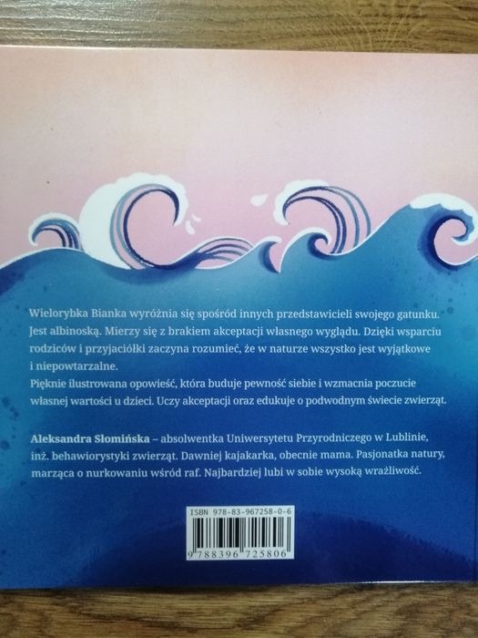 Książka dla dzieci Wieloryba Albinoska