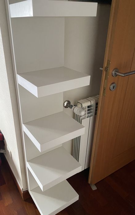 Estante de parede branca 30x190