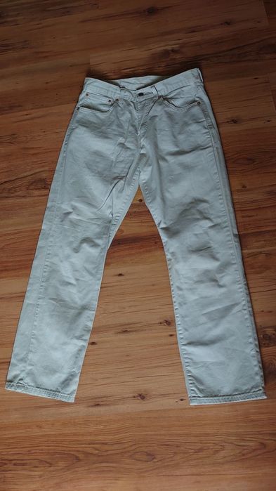 Levi's spodnie męskie 30/30 proste 582 jasny kolor beż szersza nogawka