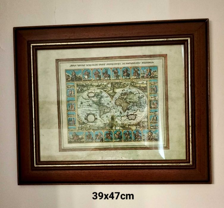 Quadro mapa -mundi