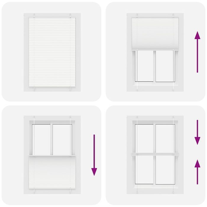 Vidaxl Roleta Plisowana Biała 95X100 Cm Szerokość Tkaniny 94,4 Cm