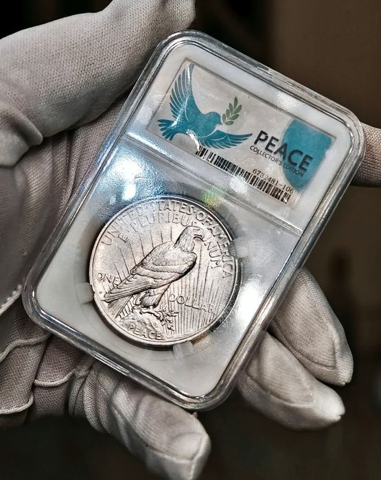 Мирний долар США 1922 р. СРІБЛО. СЛАБ PEACE.