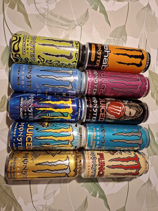 Lote Monster Energy – 10 Latas Diferentes para Coleção