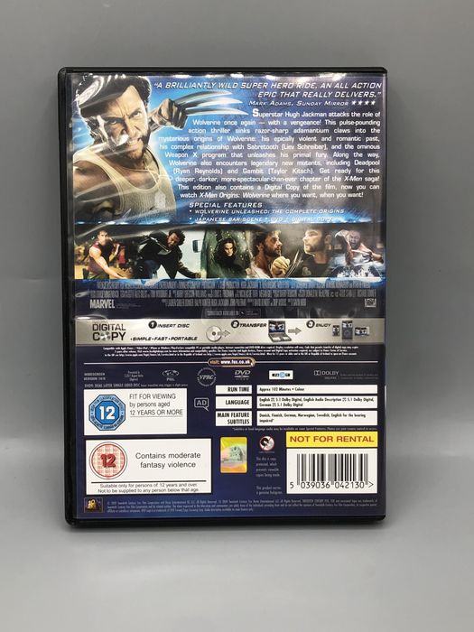 X-Men Origins: Wolverine DVD – Film Akcja / Sci-Fi