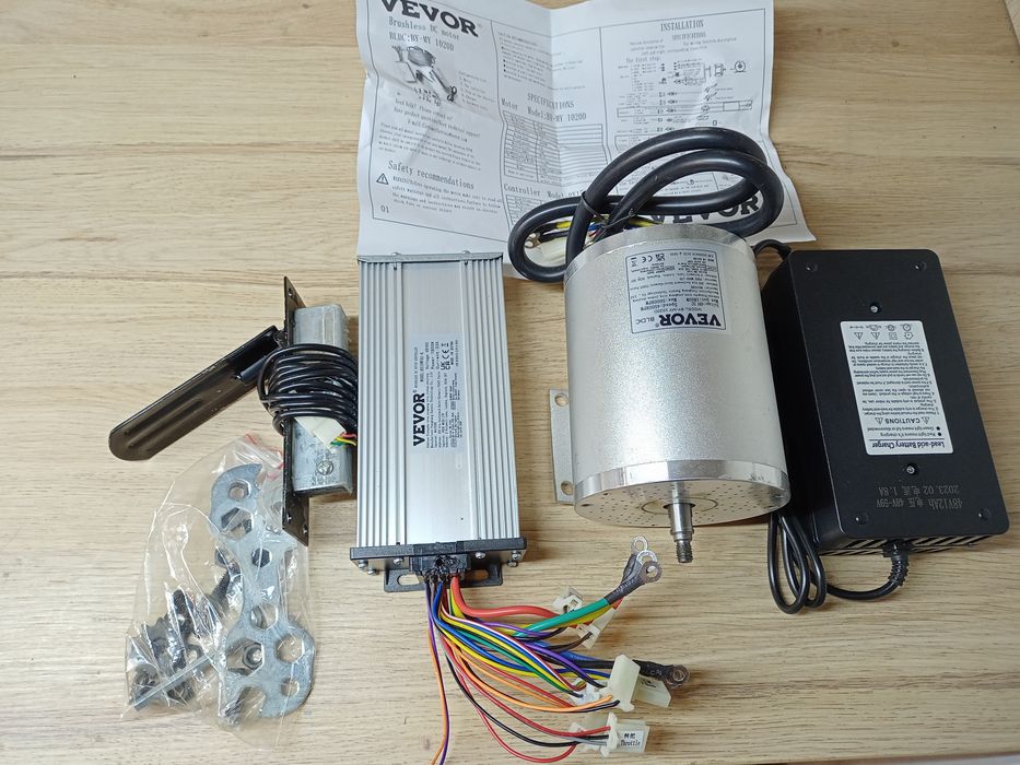 Zestaw silnik bldc 1500w sterownik BY-MY 1020D 2szt nowe
