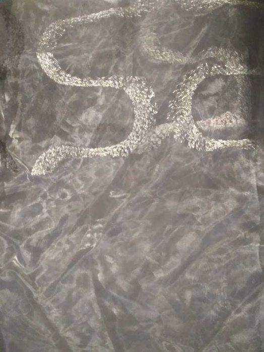 2 Cortinas Cinza 100% Poliester