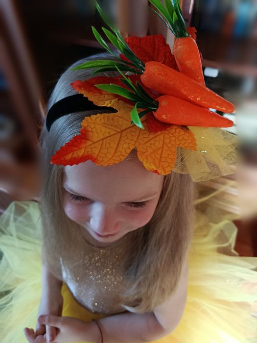 Обідок, обруч Морква, костюм морквинки