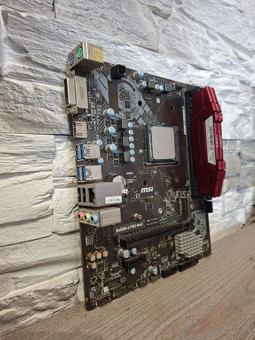 Ryzen 5 4500 + 16GB RAM DDR4 3600Mhz + Płyta MSI B450M-A