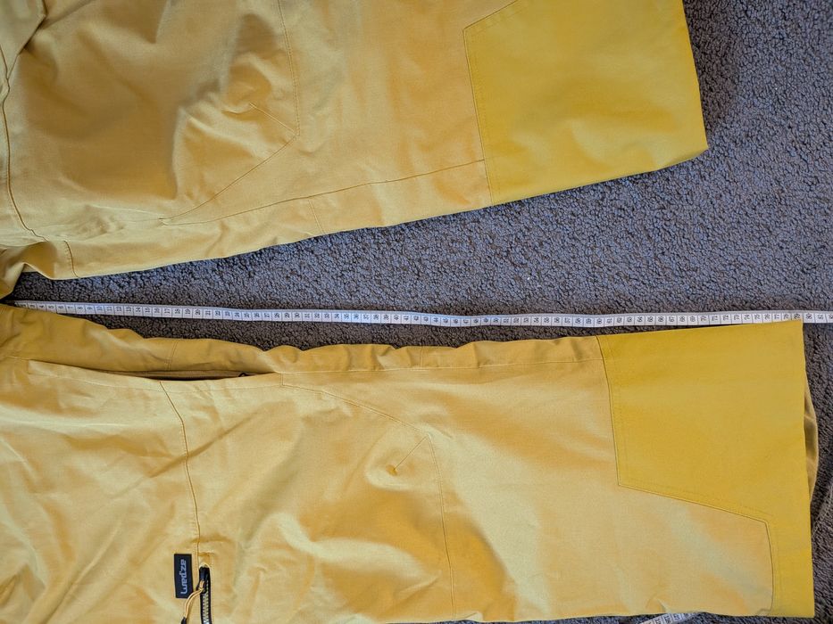 Spodnie XXL 2XL snowboardowe narciarskie męskie wedze  Decathlon żółte