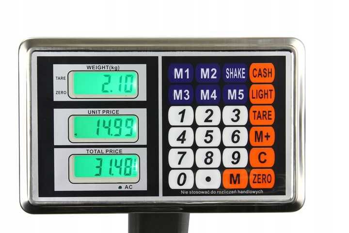 WAGA Elektroniczna Sklepowa/Magazynowa 300kg/100g
