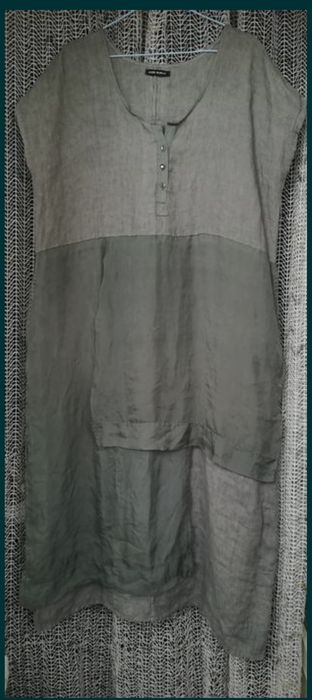 Льняное платье бохо лен 100% оверсайз