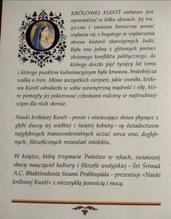 Nauki królowej Kunti.