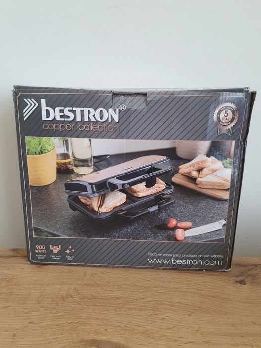 Opiekacz do kanapek,tostów Bestron XL 900W Idealny stan!