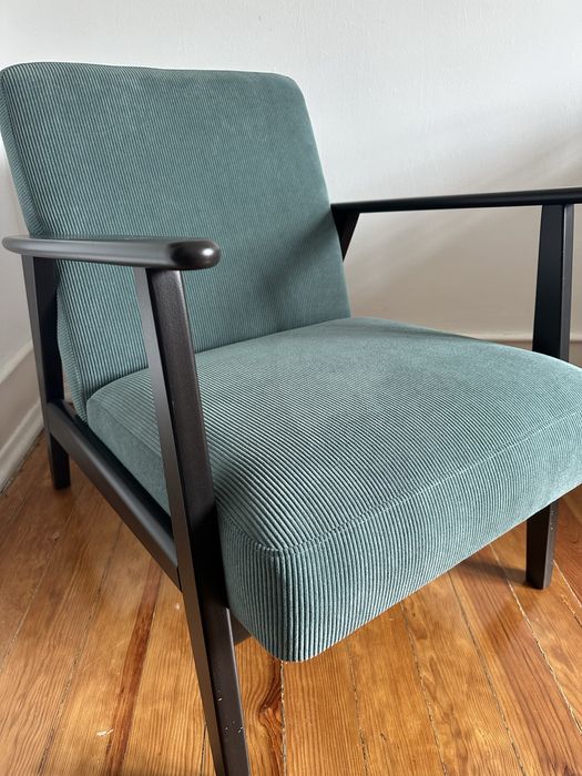 Poltrona Ikea EKENASET azul turquesa