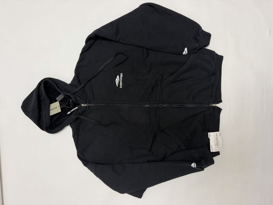 зип худи Balenciaga layered logo zip up M L vetements rick owens project gr