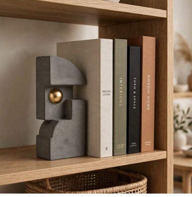 Apara-livros L'OBJET Cubisme One - Original com carimbo