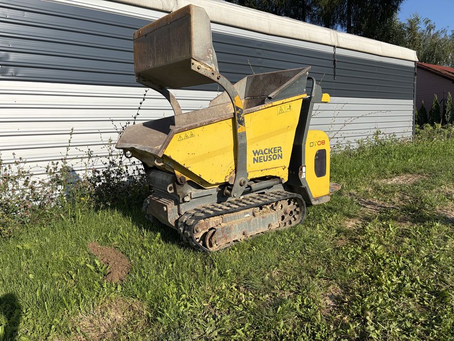 Wozidło budowlane miniwywrotka Wacker Neuson DT08 taczki spalinowe 800kg