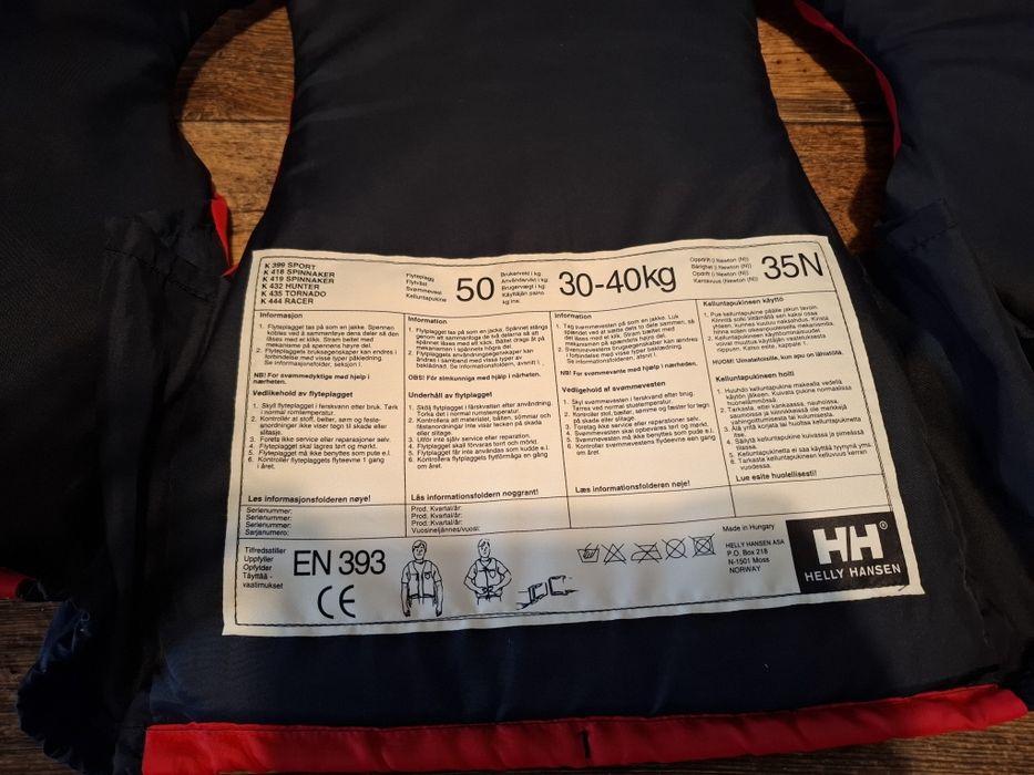 Kamizelka asekuracyjna HELLY HANSEN 30-40 KG