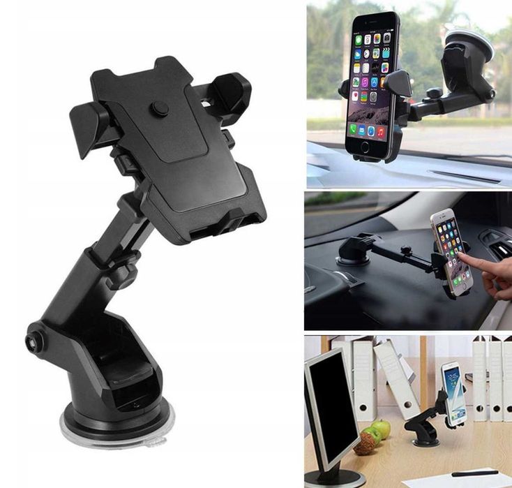 UCHWYT SAMOCHODOWY NA TELEFON szybę deskę obrotowy 360 do telefonu