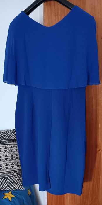 vestido azul de cerimónia tamanho L