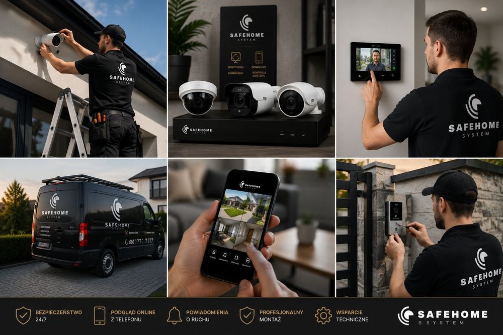 Monitoring, kamery, wideodomofony – montaż i konfiguracja | SAFEHOME SYSTEM