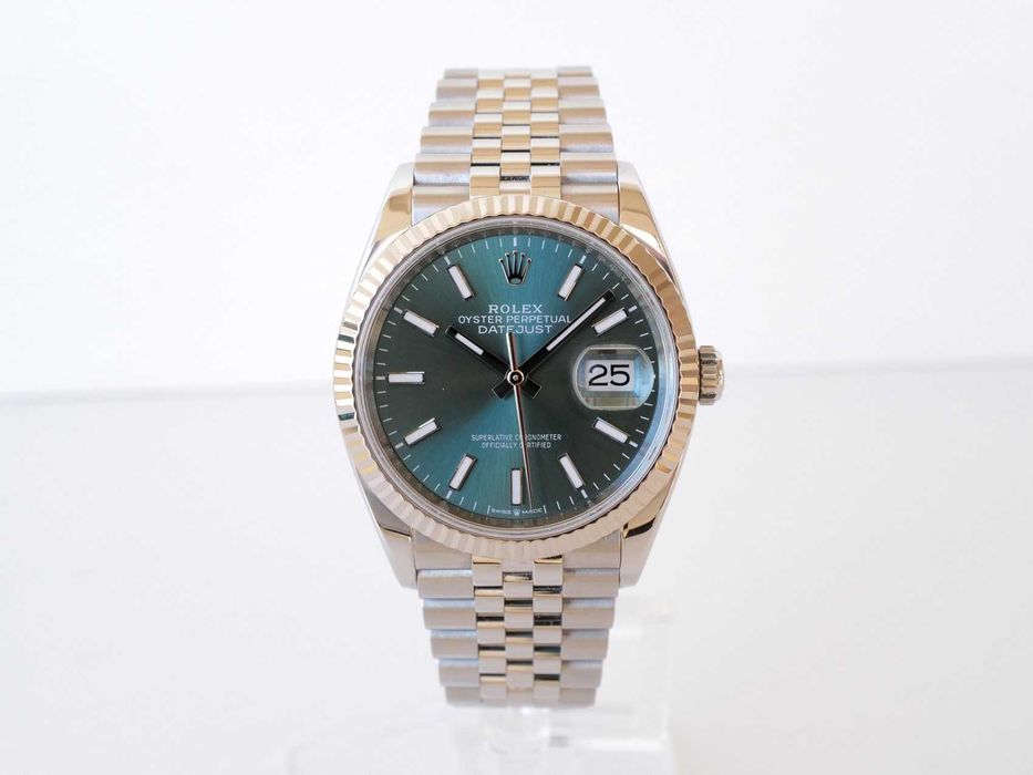 Rolex Datejust 36 Jubilee Steel Mint Green Dial