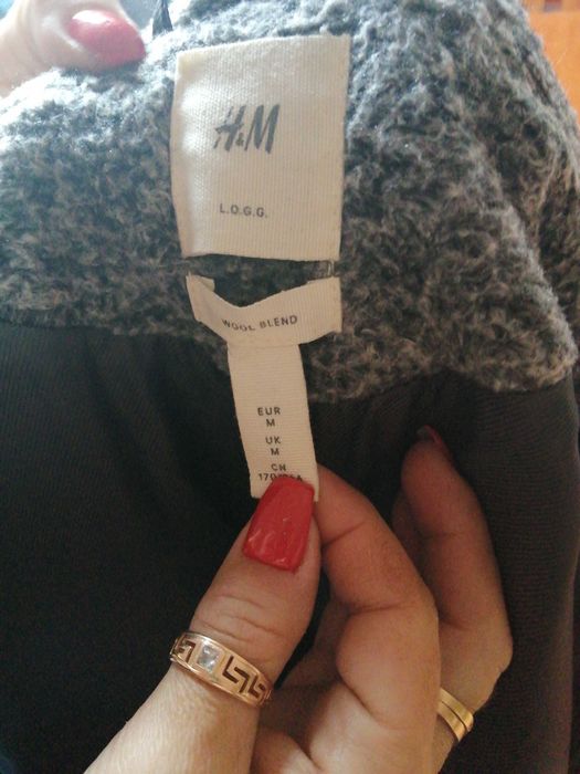 SUPER bardzo Lekki modny duży Płaszcz H&M oversize