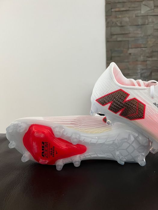 Chuteiras Nike Zoom Mercurial Superfly 9 Elite FG Brancas