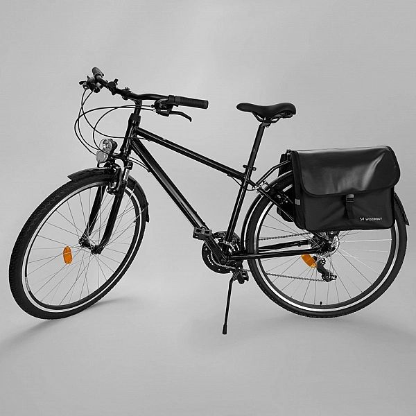 Wozinsky torba rowerowa sakwa na bagażnik 28l czarna (WBB34BK)