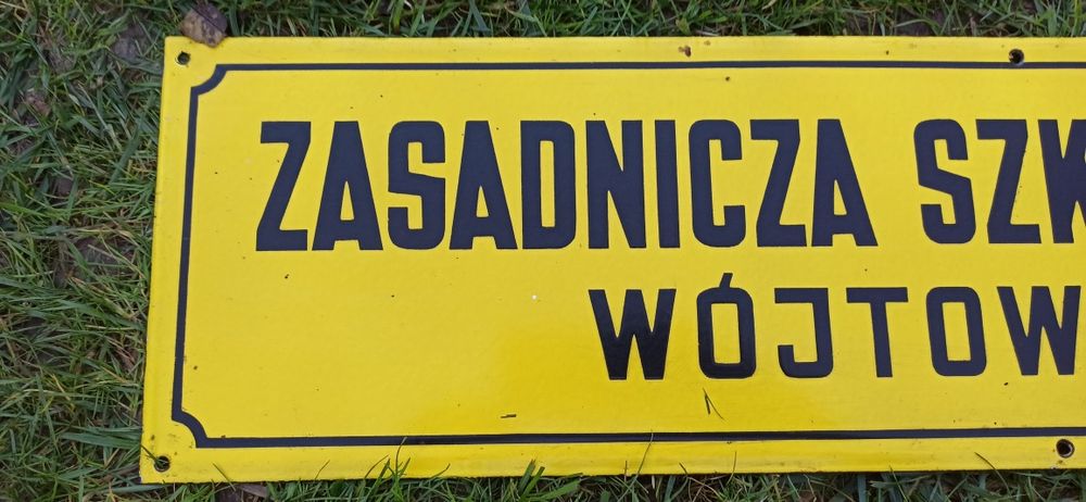 Stare tablice informacyjne emaliowane PRL KOMPLET