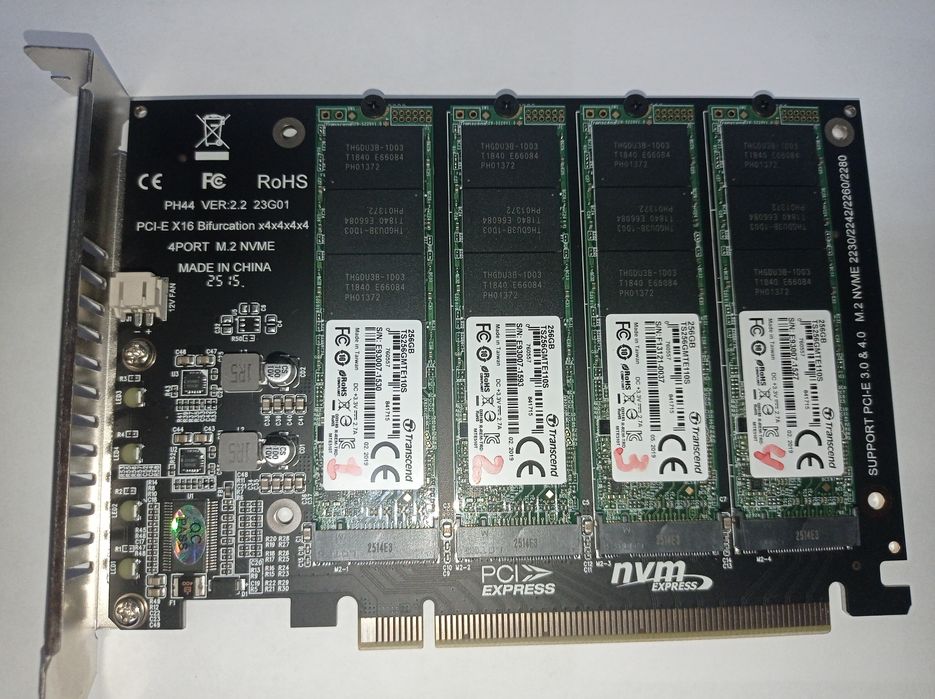 SSD  диск М.2 256GB Transcend (TS256GMTE110S) б.у