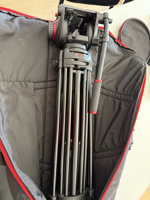 Tripé para vídeo Manfrotto 509HD,545GBK Pro Ground-Twin Kit 100