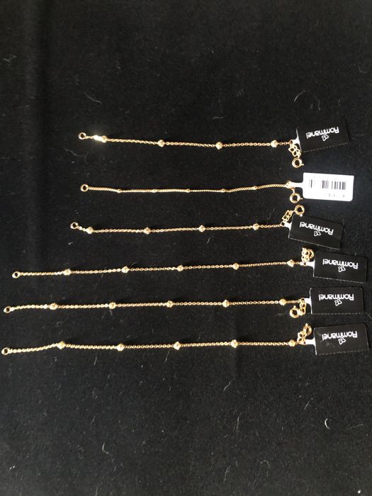 Semi joias banhadas a ouro “ROMMANEL”