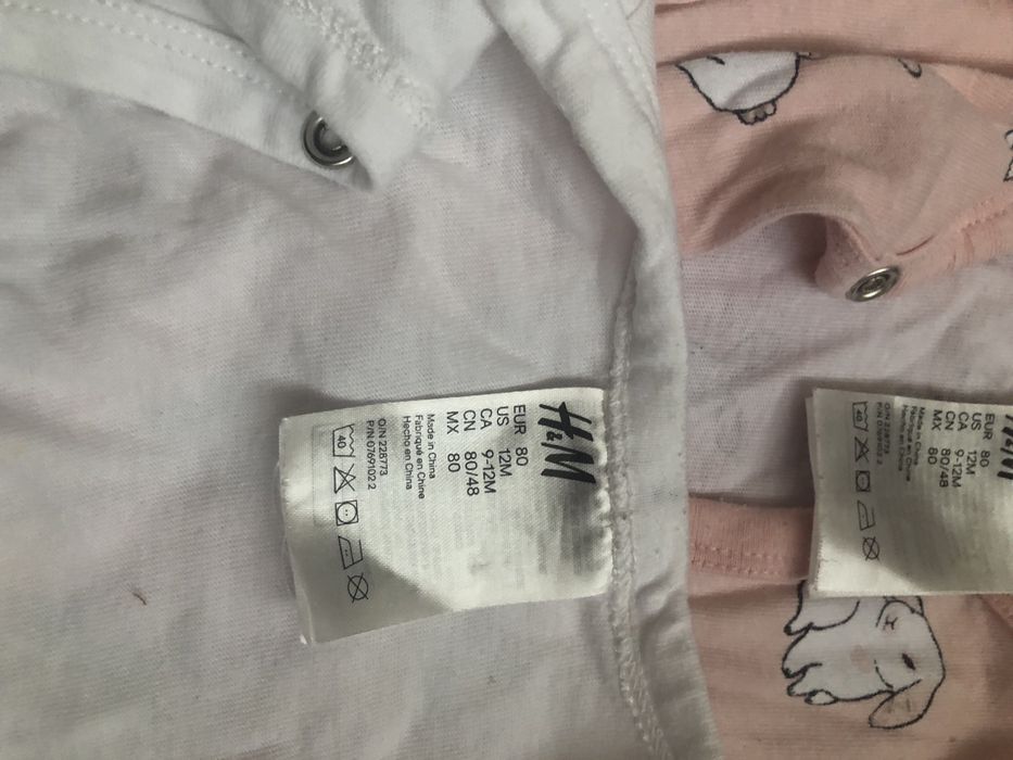 Набір піжамок фірми H&M 80 розміру