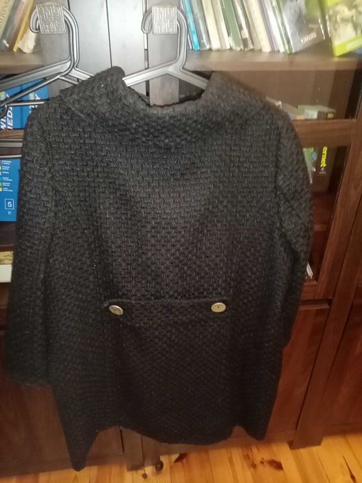 kurtka czarna lekko ocieplana