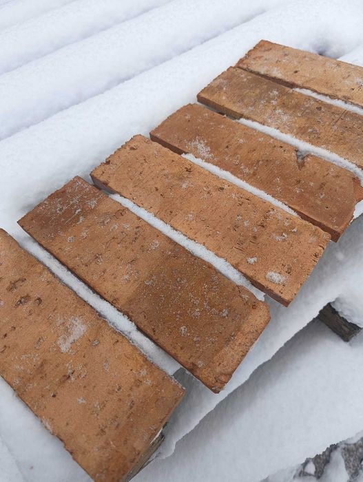 Płytki ze starej cegły, Retro lico, cegła cięta, Bytomskie Cegiełki