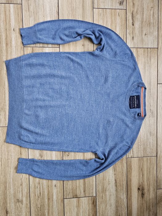 sweter SUPERDRY Japan Premium Knitwear kaszmirowy  r. L - okazja