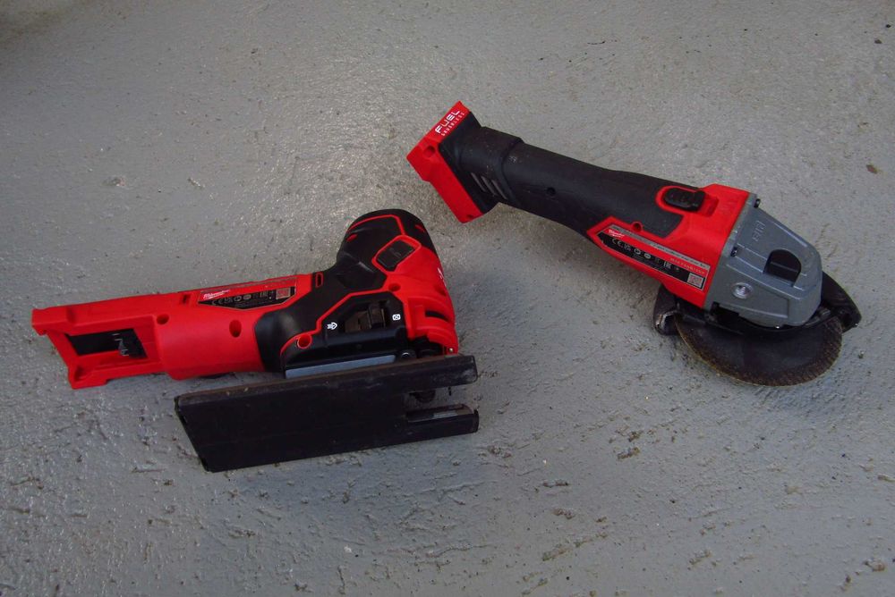 Milwaukee Wyrzynarka M18 FBJS Szlifierka M18 FSAG 125X