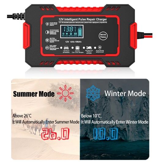 Інтелектуальний зарядний пристрій для авто-акамуляторів 12В 6А.