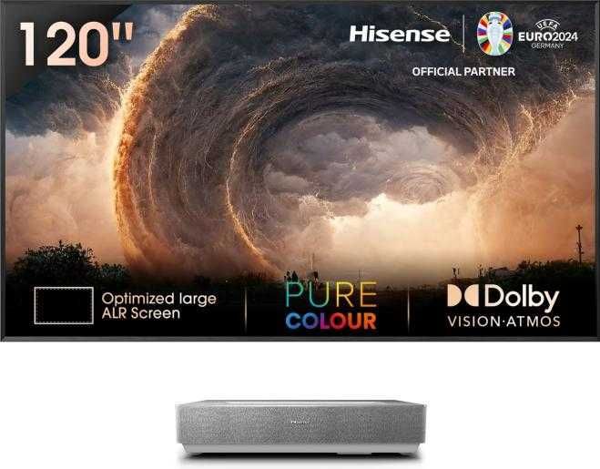 Projektor + ekran Hisense 120L5HA 120" 4K