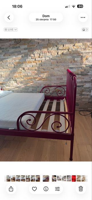 Łóżko ikea 80 cm, rośnie wraz z dzieckiem
