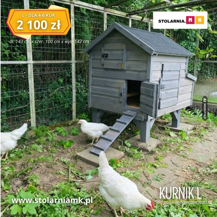 Kurnik dla twoich kurek ocieplany dla 4/ 14 kur Zapraszamy