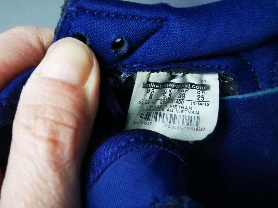 Buty sportowe damskie niebieskie różowa panterka Nike Air r. 39