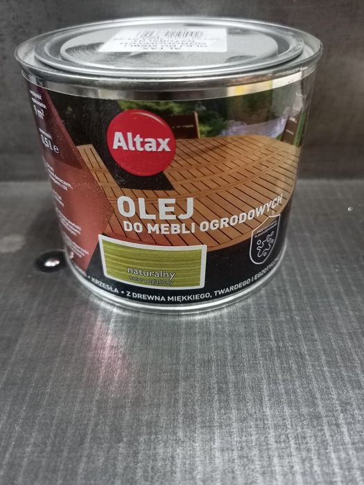Olej do Mebli ogrodowych ALTAX 9 puszek po 0,5 litra warto !!
