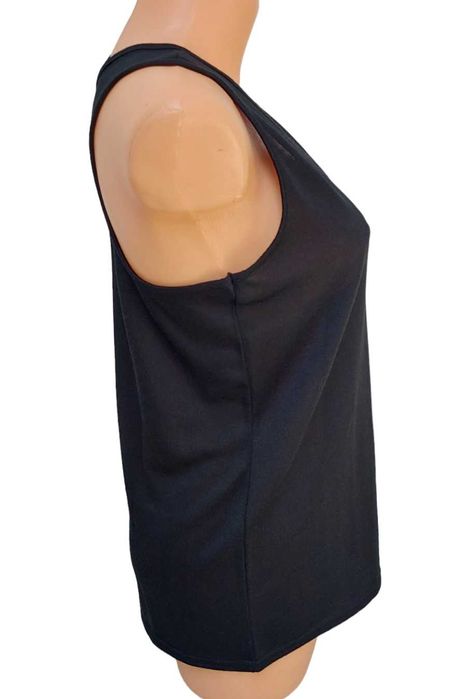 Czarna bluzka bez rękawów IN THE STYLE, R. L/XL