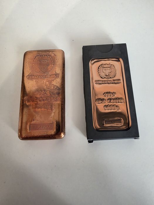 Sztabka Miedzi 1kg GERMANIA MINT 1000g
