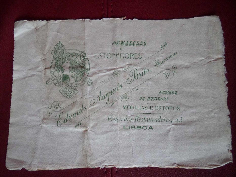 Documento  1909 :  Recibo Selado  20 Reis