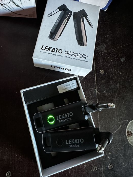 Бездротова гітарна система Lekato WS-70 передавач і приймач