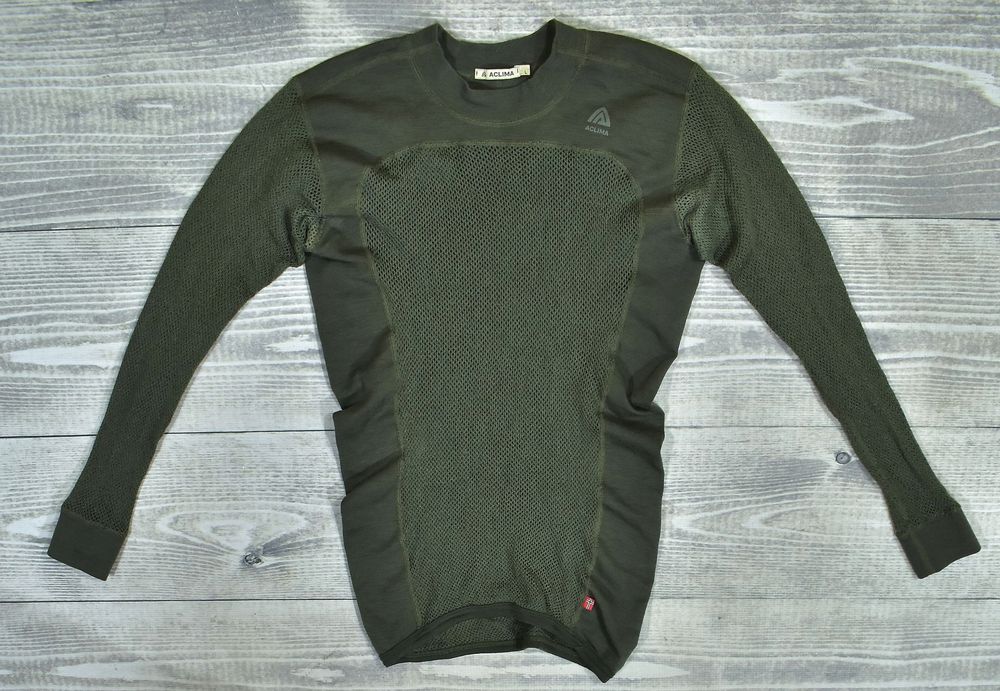 Aclima Woolnet Crewneck Siatowa Koszulka Męska Merino Wool L